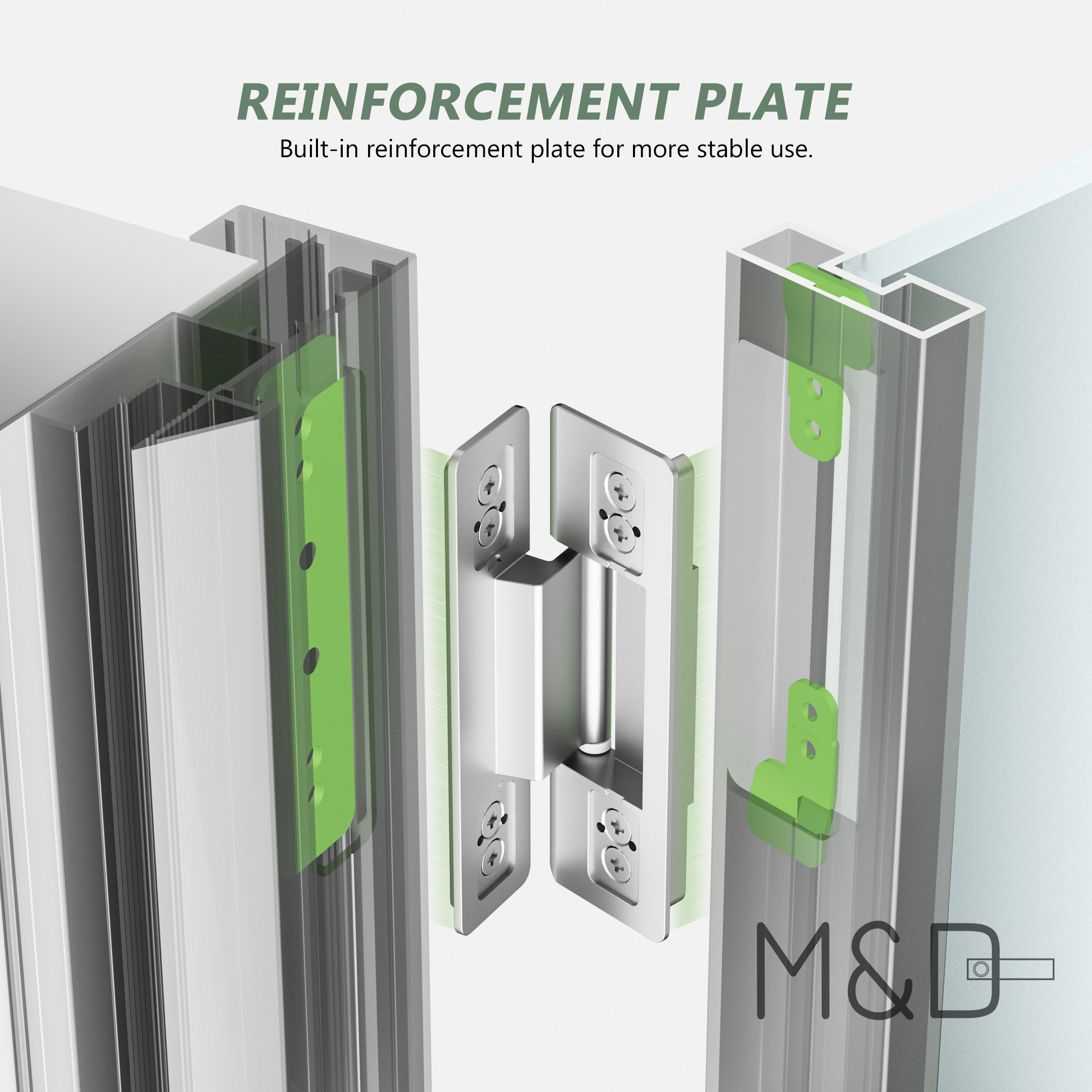 Ultra-thin hinge reinforcement plate