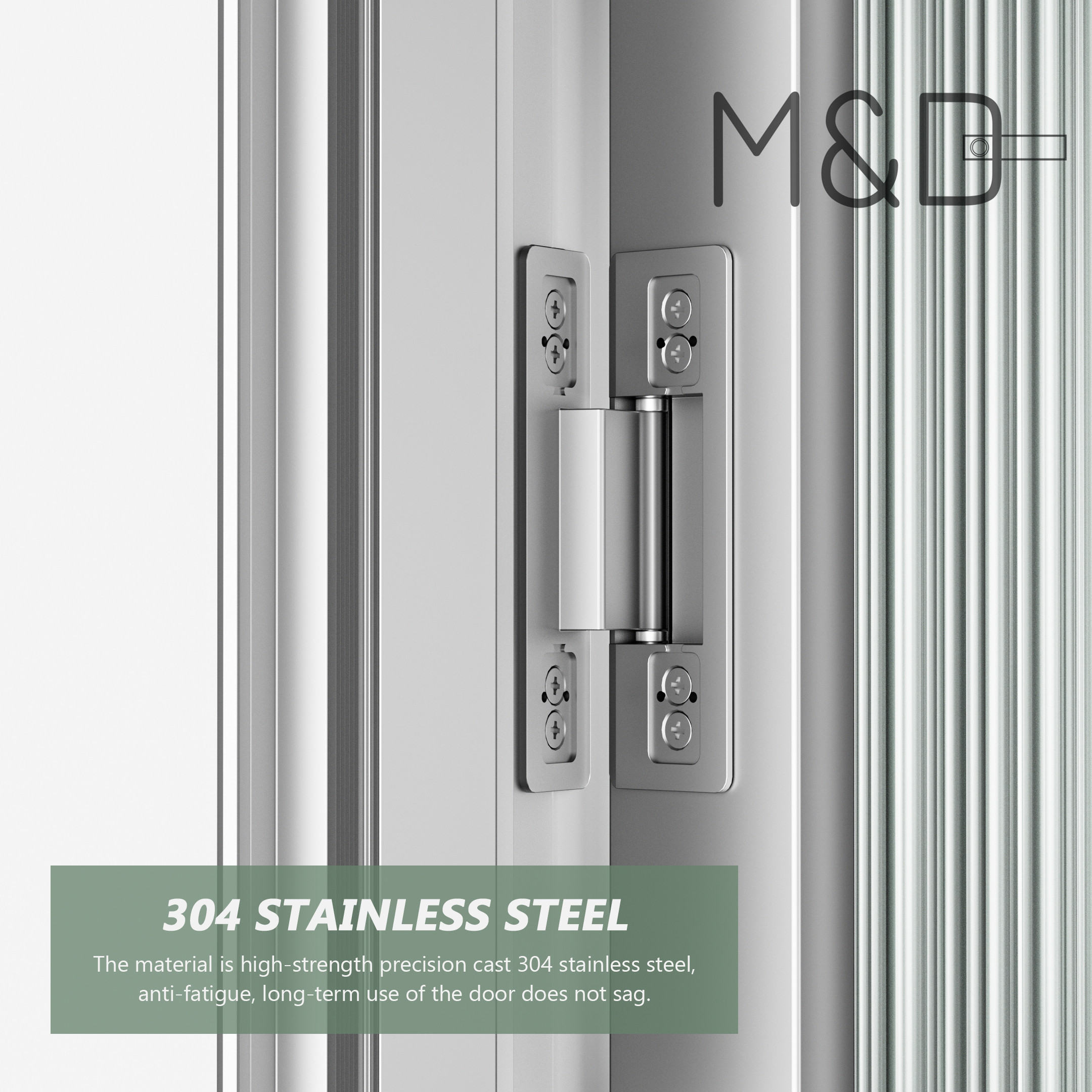 Ultra-thin hinge stainless steel detail