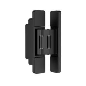 Conceal Door Hinge for Aluminum Wood Door in matte black finish main product image