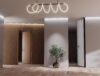 Door wall integration in a modern minimalist interior