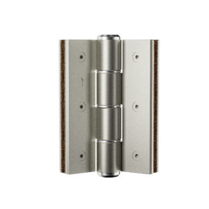 Hydraulic glass hinge E type for double door frameless application in satin nickel finish main product image