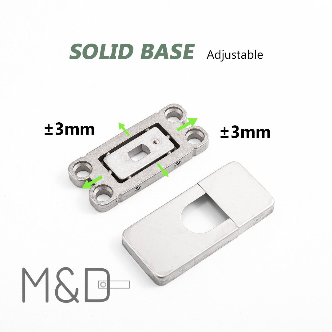 No-dig floor spring adjustable solid base