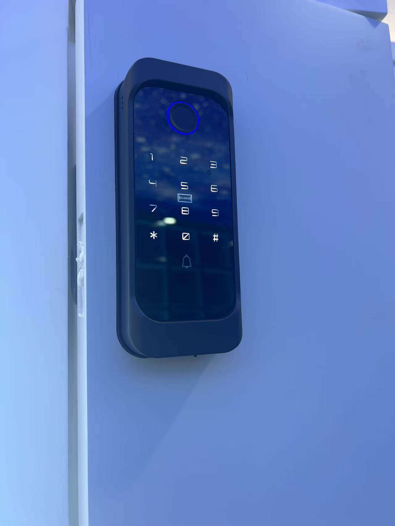 Smart Deadbolt Lock-MND-DS08 installed front view